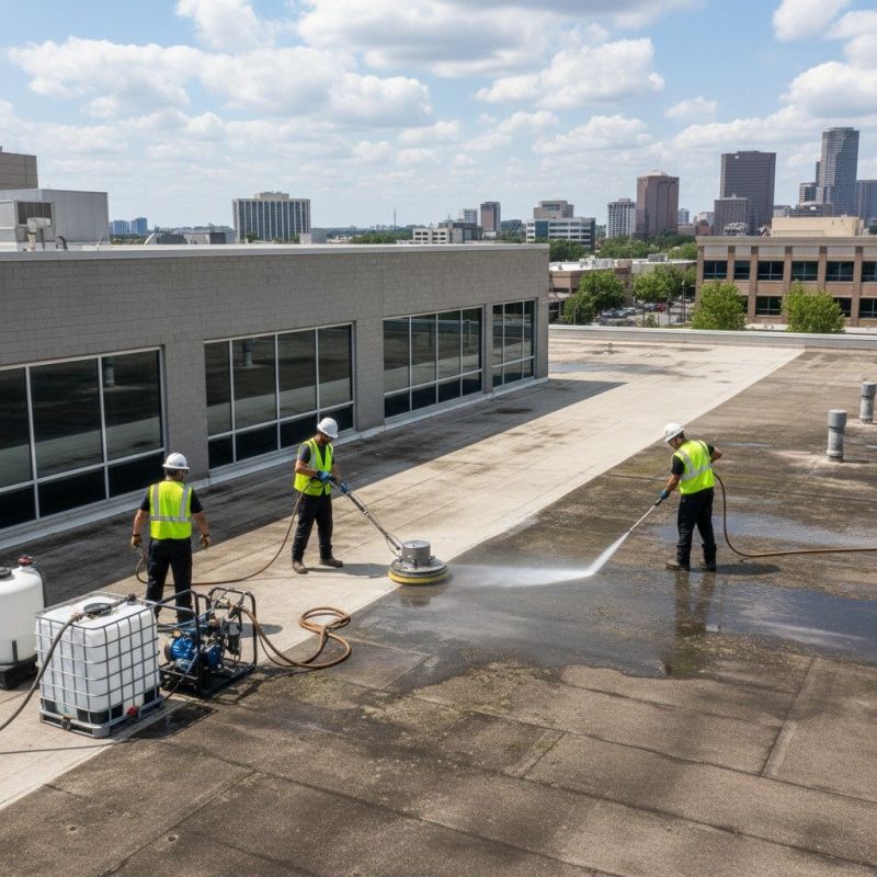 Commercial Exterior Cleaning detail