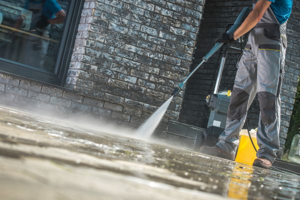 Storefront Pressure Washing in Easton