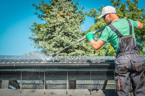 Gutter Power Washing in Easton