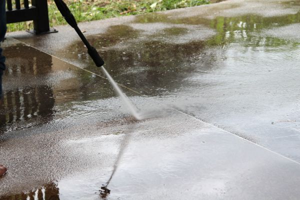 Concrete Deck Cleaning in Easton