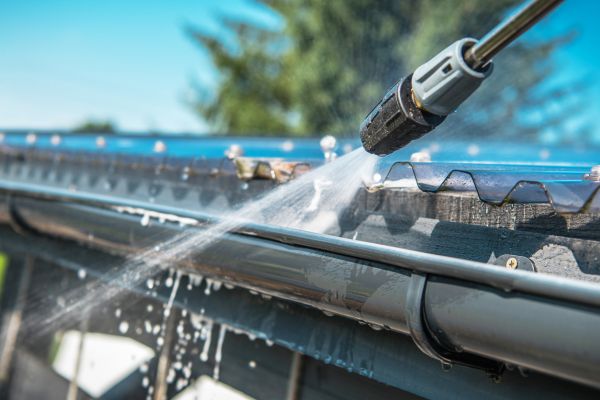 Gutter Jet Washing in Easton