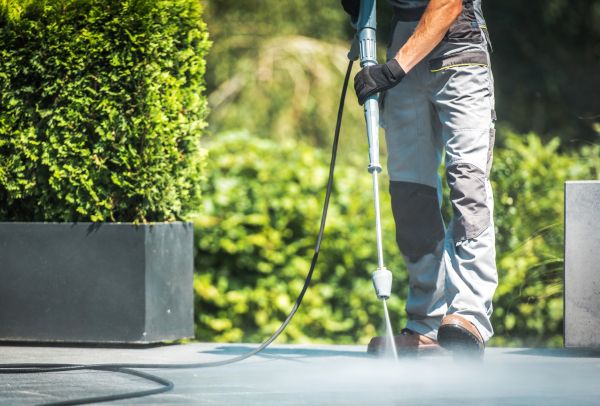 Patio Concrete Cleaning in Easton