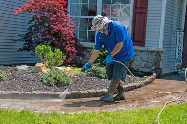 Brick Walkway Cleaning in Easton
