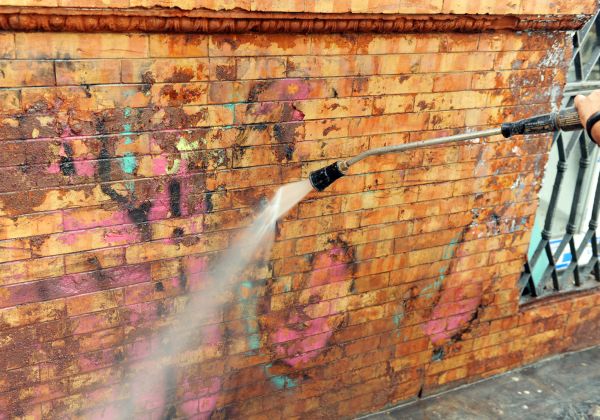 Brick Graffiti Cleaning in Easton