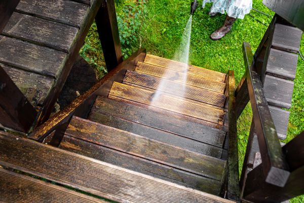 Wood Power Washing in Easton