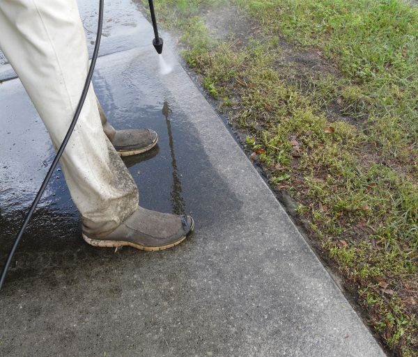 Concrete Slab Powerwashing in Easton